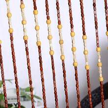 35.4" X 68.9" Wooden Bead Curtain 27 Lines Door Curtain For Doorways, Windows, Bedroom, Dining Room, Coffee Shop - 27 Lines-wood@HG-HSYXF-3913 - Xem 6