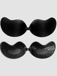 1pc Invisible Strapless Self-Adhesive Bra: Sexy Silicone Breast Pads, Suitable For Strapless Dresses, Wedding Dresses. Enhances Small Breasts, Shows A Fuller Breast Shape. Invisible Mango Cup Bra Inserts - Multicolor - View 9