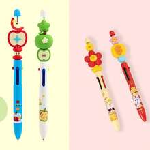 1pc Creative Multicolor Ballpoint Pen Set, Floral And Apple Pattern Ballpoint Pens, Providing 4 Colors For Various Uses, 0.7mm Smooth Writing, Student Stationery, Office Supplies, High Capacity Exam Writing Pen, Suitable For Note-Taking, Error Correction And Highlighting - Ballpoint Pen - View 11
