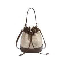 BV Bottega Small Andiamo Bolso de mujer tejido a mano de cuero genuinoBolsodebolso de manotipocuboconpatróntejidoparamujer,bolsodemarca,elegantebolsodemanoparaseñorabolsaderegaloexquisita,bolsodebolso de manodelujoparamujer,bolsocruzadodemodaparamujer,adecuadoparachicas,estudiantesnivel universitariodamasdeoficina,madresdemedianaedadparausodiario,comprasoficina,clase,reuniones,citas,actividadesalairelibretambiénunregaloidealparaBolso Pequeño Tejido de Verano para Mujer, Nuevo Modelo 2026, Bolso de Mano de Paja, Estilo Sencillo para Viajes Diarios, Bolso Bandolera - Caqui - Ver 8