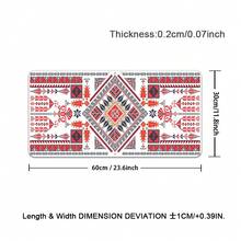 Vintage Red Pattern Gaming Mouse Pad Compatible For PC/Laptop/Desktop - Geometric Non-Slip Rubber Base Desk With -Slip,Computer Accessory For Office & Gaming - View 14
