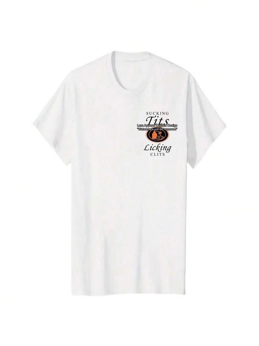 Sucking T and Licking C Funny Titos Drinking Humor Party T-shirt, Rap Hip-hop Music Shirt, Titos Logo Party Vibes Design 2 Sided unisex Cotton T-shirt for Men for Women Menswear Womenswear Top - Branco - Ver 1