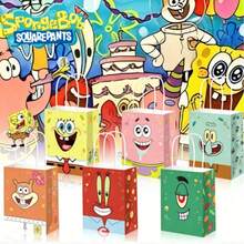 SpongeBob SquarePants 1套/1個/6個/12個大星星手提糖果禮物紙袋，隨機適用於禮物、商品、商業、購物、零售、生日活動、情人節禮物袋 - 彩色 - 查看 2