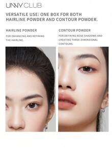 UNNY CLUB Hairline Powder, Waterproof & Sweat-Proof, Long-Lasting Color Fix, Smudge-Proof, Easy To Remove, Scalp-Friendly, Compact With Built-In Mirror, For Beginners, 1 Pc,Brand Beauty Cosmetic Makeup - 02 Brown - View 3