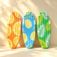 Inflatable Surfboard Hawaii Theme Beach Pool Decor, Suitable For Beach, Tropical, Hawaii Party Decoration, Inflatable Backyard Pool Surfboard - Multicolor - View 2