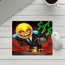 Funny Money Square Mouse Pad, Non-Slip Rubber Base With Stitched Edges, Small Gaming Desk Mat For Gamer Office Home Decor - View 2