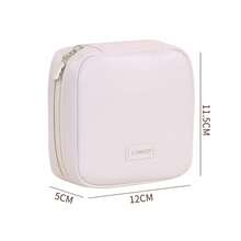 Small Travel Jewelry Case With Ring Holder, PU Waterproof Mini Jewelry Pouch Bags, Compact Storage Organizer For Bracelet Necklaces Earrings Travel Essentials, Travel Essentials For Women - Multicolor - View 8