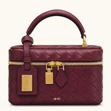 BV Bottega Bang Bang Bolso de mujer tejido a mano de cuero genuinodebolso de manotipocuboconpatróntejidoparamujer,bolsodemarca,elegantebolsodemanoparaseñorabolsaderegaloexquisita,bolsodebolso de manodelujoparamujer,bolsocruzadodemodaparamujer,adecuadoparachicas,estudiantesnivel universitariodamasdeoficina,madresdemedianaedadparausodiario,comprasoficina,clase,reuniones,citas,actividadesalairelibretambiénunregaloidealparabolso de mujerdemanocondiseñodeserpientedelamarcaJWPEIparamujer,modelo206,nuevacoleccióndeprimavera,bolsodealtaGamma. - color burdeos con estampado de cocodrilo - Ver 7