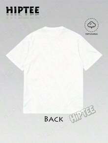 Camiseta unisex de manga corta 100% algodón con estampado de paisajes y letras y hombros caídos |         Camiseta Casual de Moda con Cuello Redondo y Manga Corta |         Ropa Urbana Retro Vintage de Talla Grande Y2K |         Ropa de Tallas Grandes para Mujer para Todas las Temporadas - Ropa Diaria Universitaria para Hombres y Mujeres 100% Algodón - Blanco - Ver 3