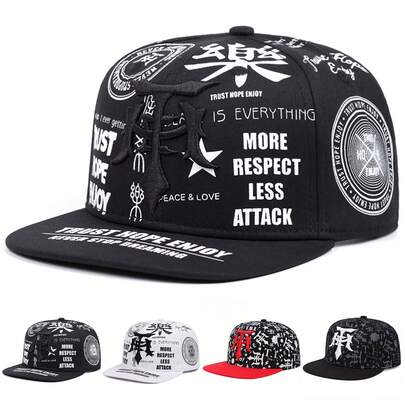 1pc Men's Outdoor Adjustable Gothic Letter Baseball Cap, Hip Hop