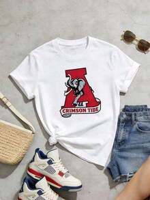 ropa de calor mujer Camiseta de manga corta con cuello redondo suave y casual de verano para mujer, tops para salir, vintage, Gen Z, tops, curvas, ropa Y2K, algodón, Italia, Grecia, tops de mujer, tops bonitos, camisetas gráficas, conjuntos de primavera, estilo callejero americano, casual deportivo, estilo unisex, estilo casual urbano, casual, jersey, camisetas holgadas, ropa de calle retro, estilo de los 90, estilo de los 2000, subcultura, estilo europeo, tops negros, tops blancos, conjuntos de fiesta de los 90. - Blanco - Ver 3