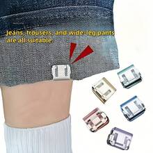 1/10/15 chiếc kẹp khóa kéo ẩn, có thể rút ngắn chiều dài ống quần, ngăn quần bị kéo lê trên mặt đất. Cơ chế kẹp ống quần ẩn, không cần may, sử dụng kẹp mép cuộn để ngăn quần bị kéo lê. /Kẹp /Kẹp túi /Phụ kiện hồ bơi - Nhiều kiểu dáng - Xem 5