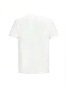 Camiseta de manga corta con cuello redondo de algodón suave para mujer Vian Lanman, diseño gráfico de lazo de encaje azul. Camisa rosa suave para mujer, casual, 100% algodón. - Blanco - Ver 5