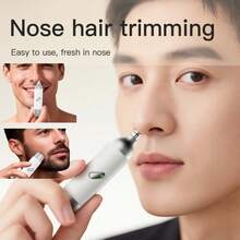 2-In-1 Mini Electric Nose Hair Trimmer With Light, Electric Shaver, Rechargeable Portable Travel Shaver, Unisex Facial Hair Grooming Tool, Perfect Gift For Family, Partner, Friends And Colleagues - Multicolor - View 4
