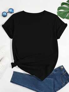 Camiseta de Cristales, Velas y Salvia, Camiseta de Bruja, Camiseta de Algodón para Halloween, Camiseta holgada, casual y versátil, Camiseta Y2k, Camisa - Negro - Ver 2
