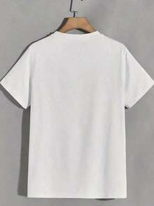 1 pieza de camiseta elegante vintage de cuello redondo para mujer |     Impresión "QUE TODO LO QUE HAGAS SE HAGA CON AMOR", Tela de elasticidad media, Ideal para primavera/verano/otoño, 180g 100% algodón - XXXL - Ver 3