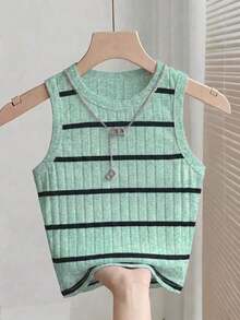 Chaleco de mujer cómodo y de patrón de ocio y vacaciones de caliente - Multicolor 4 - Ver 3