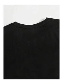 Unisex Printed Cotton T-Shirt With Short Sleeves And Round Neck, Loose And Comfortable. - Back - View 2