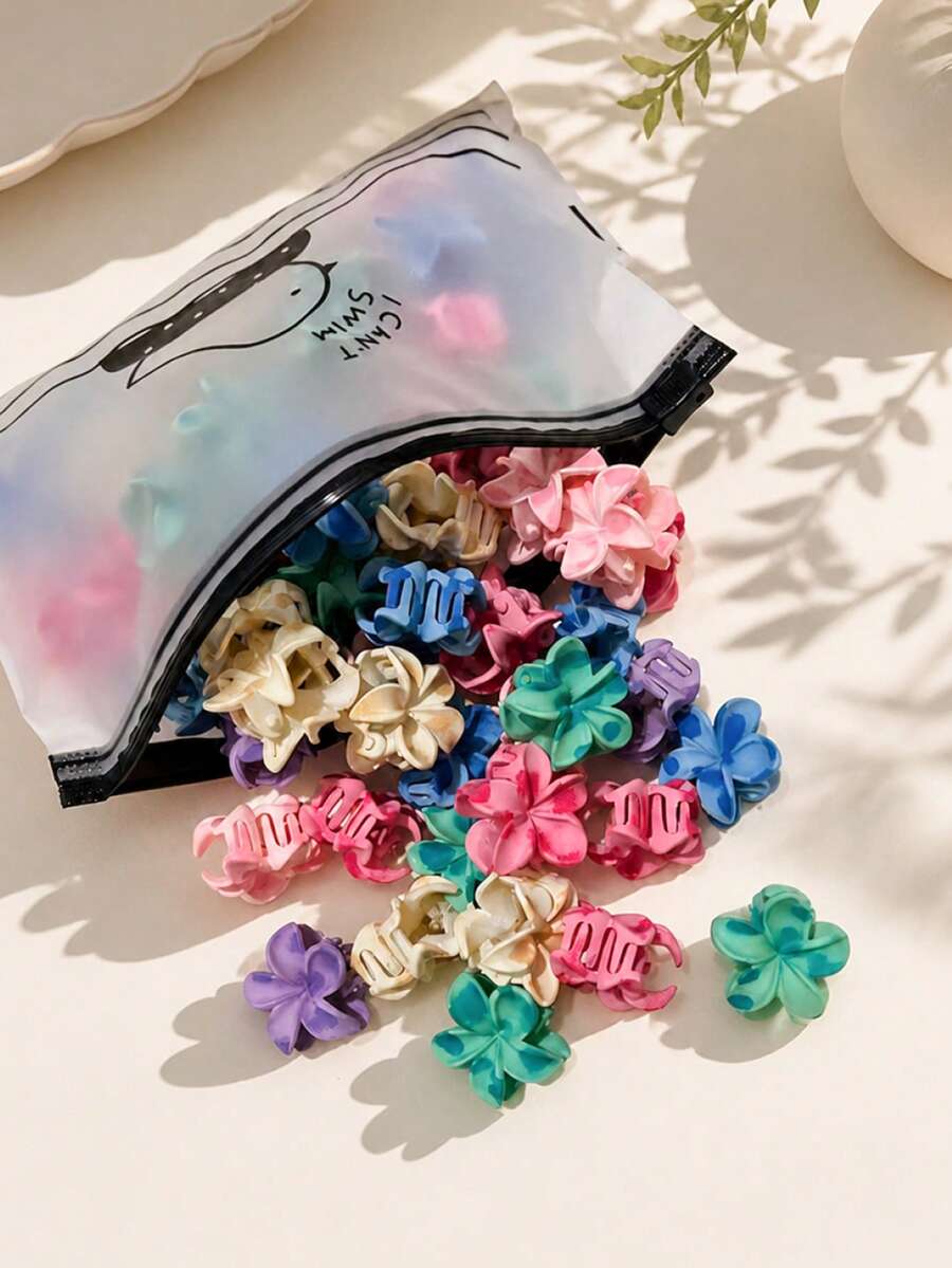 30个可爱彩色小发夹,甜美日常可爱女孩发饰 - 彩色 - 查看 1