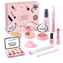 1 Set Children's Realistic Makeup Toy Model Set, Not For Application, Pretend Play Makeup Model For Girls, Parent-Child Role Play, Birthday Gift, Pure Model Toy, Family Interactive Toy, Not For Facial Application - Multicolor - View 8