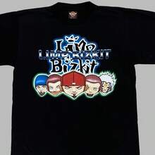 Vintagess LIMPss BIZKITss T Shirt L Single Stitch - 黑色 - 查看 1
