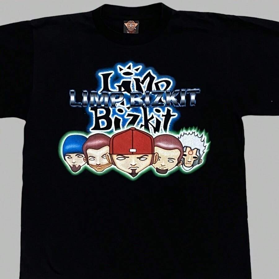 Vintagess LIMPss BIZKITss T Shirt L Single Stitch - 黑色 - 查看 1