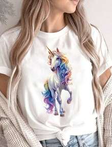 Camiseta de cuello redondo con estampado de furgoneta y texto de estilo hippie, diseño con símbolos de paz, manga corta, estilo retro, corte relajado, adecuada para primavera y verano, lavable a máquina, ideal para festivales de música y uso casual, 100% algodón. - Blanco 7 - Ver 6