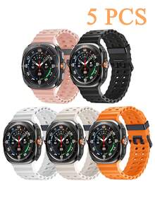 5条/套、3条/套或1条装，耐用透气硅胶运动表带，适用于三星Galaxy Watch 7/8 Ultra 47mm（2024/2025款），防水，男女款均适用。 - Galaxy Watch Ultra - 查看 27