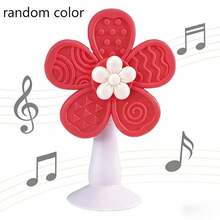 Suction Cup Rotating Flower Toy, Suitable For Desktops And Tile Walls, Eye-Catching Colorful Flowers, Perfect Newborn Gift - Multicolor - View 6