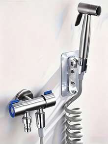 304 Stainless Steel Dual Control Angle Valve, 1 Inlet 2 Outlet Washing Machine Dual Outlet Faucet, 3-Way Valve, 1 Inlet 2 Outlet Dual Control Toilet And Washing Machine Angle Valve, G1/2 Interface, Suitable For Kitchen, Bathroom, Laundry Room And Home Bathroom, Essential Modern Home Accessory, Ideal Choice For Holiday Gifts And Home Renovation - Multicolor - View 11