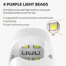 Portable Quick-Dry Nail Dryer, Mini LED Nail Lamp, Home Salon Tool Professional Nail Dryer 400mAh - Multicolor - View 6