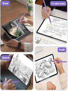 This Stylus Pen Is Compatible With IPad/Android/ Phones And Tablets, Supports USB Fast Charging, Tilt Sensitivity, Full-Screen Palm Rejection Design, Magnetic Design, And Comes With Dual Replacement Nibs. Suitable For IPad, IOS And All Touch Screen Devices. Compatible With 2018-2024 R3/4/5, Compatible With Pad Mini 5/6, Compatible With Pad 6/7/8/90, Compatible With IPad Pro - View 12