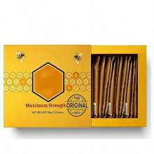 Natural Honey Jelly Sachets With Bee Pollen, Ginseng & Herbal Extract, Premium 12 Pack Full Box, 20G Per Sachet Natural Energy Supplement - 1件 - 查看 5