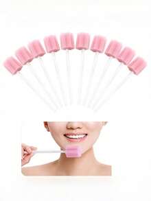 Oral Care Sponge Sticks, Individually Packaged Cleaning Cotton Swabs, Gentle Oral Cleaning, Home/Care Use Tools - Multicolor - View 1