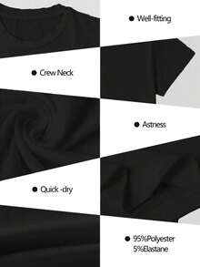 Camiseta de manga corta para mujer, estilo casual, vintage, boho, minimalista, sexy, para club, vacaciones, playa, calle, ropa urbana, festival de música, Día de la Madre, Pascua, campo, estampado tropical, 100% algodón. - Negro - Ver 5
