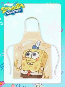SpongeBob SquarePants 方裤厨房防污围裙 - 方裤卡通风格围裙。多种款式可选。防水、防油、防污印花设计。适用于厨房烹饪、烘焙。家用防滑防污罩衫。 - 多款 - 查看 12