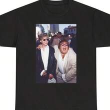 Chris Farley And D Spade Graphic T Shirt - 黑色 - 查看 1