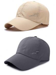 2 buah Topi Baseball Bernapas, Cocok Untuk Wanita di Musim Panas untuk Olahraga Seperti Lari, Maraton, Tenis, dan Pakaian Kasual. Juga Pilihan Ideal untuk Topi Matahari Pria untuk Kuncir Rambut untuk Pemakaian Sehari-hari di Musim Semi dan Musim Panas - A - View 1