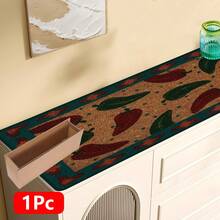 1pc Home Decor, Chili Pepper Pattern Printed, Linen Kitchen Rug, Kitchen Mat, Floor Mat, Bathroom Mat, Entryway Mat, 3D Printed Rectangle, Suitable For Living Room, Bedroom, Hallway, Bathroom, Laundry Room - Polyester Carpet, For Indoor And Outdoor Home Decor - Multicolor - View 16