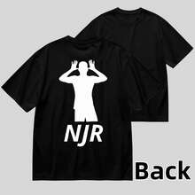 One Unisex, Loose-Fitting, Crew-Neck, Short-Sleeve T-Shirt (180gsm) Designed By Y2K Artists In The Bababask Style, Made From 100% Pure Cotton. These Casual And Versatile T-Shirts Are Suitable For Streetwear, Everyday Wear, Camping, Concerts, Hip-Hop, Rock, And Rap Events, And Feature Celebrity-Inspired Designs. Ideal For Festivals, Autumn, And Year-Round Wear. - 黑色10 - 查看 1