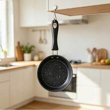 1pc Small Non-Stick Pan, Easy To Clean, Suitable For Frying Eggs, Compatible With Induction Cooktop And Gas Stove, Suitable For Any Meal Throughout The Day, Suitable For Home Kitchen And Camping, Space-Saving Cooking Tool - View 7