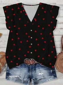 Camisa de mujer, conjuntos de verano para mujer, atuendos de vacaciones, blusas para salir, atuendos de concierto de country para mujer, blusas de verano lindas, atuendos para salir, atuendos de country para mujer, blusas para salir - Rojo y negro - Ver 4