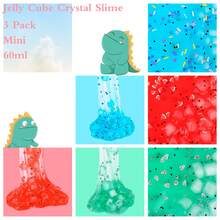 60ml Kids Watermelon Crystal Mud & Butter Mud Set, Handmade DIY Toys, Soft Stretchy Non-Sticky, Fun For Boys & Girls - Multicolor - View 10
