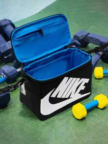 Nike Túi đeo vai, túi đeo chéo, túi xách tay mới dành cho nam và nữ. Kích thước xấp xỉ: 20*8*15cm - Đen và trắng - Xem 11