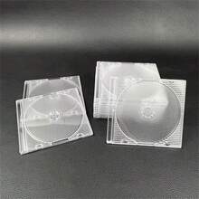 5 hộp đựng đĩa CD/DVD bằng nhựa trong suốt 3 inch, mỗi hộp 8cm. - Xem 5