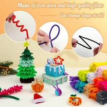 Apricot Pipe Cleaners For Crafting, Fuzzy Chenille Stems For DIY Christmas Decorations And Creative Art Projects - 1 - View 5