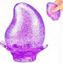 1pc Shiny Crystal Soft Squeeze Stress Ball Toy, Soft Squishy Toy, Suitable For Children, Teenagers, Adults, Autism, Anxiety Relief, Classroom Prizes, Party Favors, Filler Gifts, Carnival Gifts, Birthday Party Gifts - Multicolor - View 12