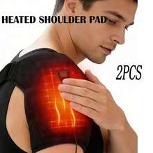 AXH. Electric Heated Shoulder Massager Wrap, Warm Shoulder Support - Black - View 10