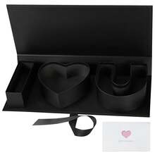 情人節禮物粉色 I Love You 花禮盒 17.9 吋 3 格紙板盒附緞帶 - 查看 20