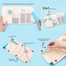 3-In-1 Punch Board For Envelopes, Gift Boxes, Bows And Gift Boxes, Different Sizes For Birthday Parties. Card Making And DIY Projects - A - View 6